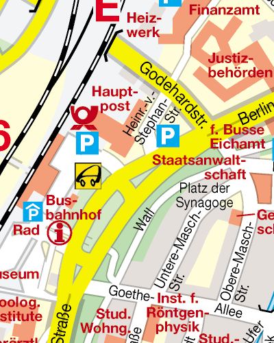 Kartenausschnitt Bahnhof