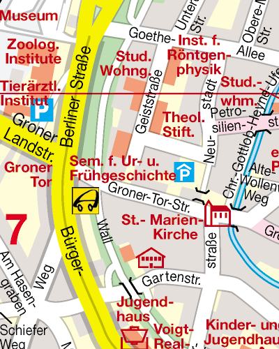 Kartenausschnitt Groner-Tor-Strasse